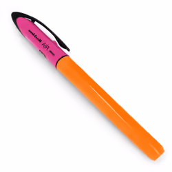 Uni-Ball Air Ã¢â¬â 0.5mm Rollerball - Blue, Green, Pink and Orange Barrel - Black Ink Ã¢â¬â Pack of 4 - UBA-188E-M
