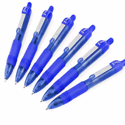 Zebra Z-Grip Smooth Mini Retractable Ballpoint Pens - 1.0mm - Blue - Pack of 6