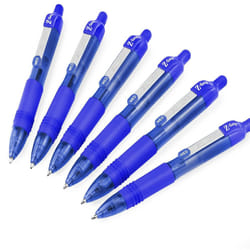 Zebra Z-Grip Smooth Mini Retractable Ballpoint Pens - 1.0mm - Blue - Pack of 6