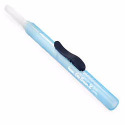 Pentel Clic Stick Eraser Rubber Holder - Blue Barrel + 2 Clic White Eraser Refills