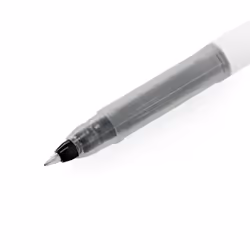 Uni-Ball UM-170 Signo Rollerball Pen - 0.7mm Nib - Black Ink - White Barrel - Pack of 3