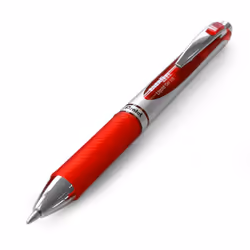 Pentel EnerGel XM BL77 - Retractable Liquid Gel Ink Pen - 0.7mm - 54% Recycled - Primary Tones - Pack of 5