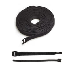 VELCROÂ® Brand Cable Ties One Wrap Double Sided Straps Black - 13x200mm, 750
