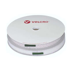 White VELCROÂ® Brand PS18 Self Adhesive Hook and Loop Tape for PVC Vinyl - 20mm, 1m