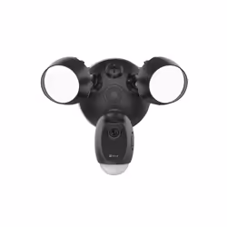 EZVIZ LC1C Smart Outdoor Floodlight Camera – Black, Black, 25 m, IP65, Wi-Fi, 802.11b, 2.4 GHz