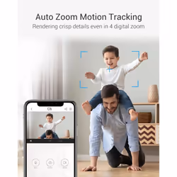 EZVIZ 2K+ AI Security Camera Indoor, AI Powered Human/Pet/Crying Detection, Starlight Colour Night Vision, Auto-Zoom Tracking,...