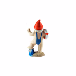 15cm Funny Gnome Garden Ornament - Mankini / Life Ring Design