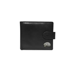 Hedgehog black leather wallet