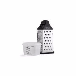 Lantana Cheese Grater with Container â Hand held Grater/Slicer/Zester. 6 Essential Kitchen Functions for Coarse, Medium, Fin ...