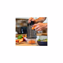 Lantana Cheese Grater with Container Ã¢ Hand held Grater/Slicer/Zester. 6 Essential Kitchen Functions for Coarse, Medium, Fine,