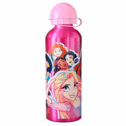 Disney Princess Aluminium Bottle Water Drink Children Pink Girl Power