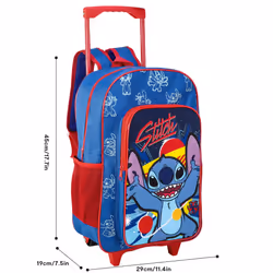 Stitch Foldable Trolley Backpack Wheeled Deluxe Cabin Luggage