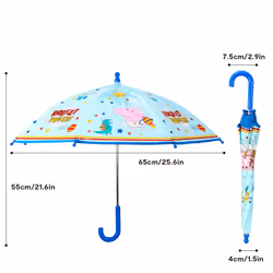 George Pig Poe Umbrella Kids Childrens Boys Rocket Power Dinosaur