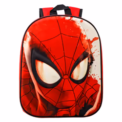 Spiderman 3D Eva Backpack Kids School Bag Boys Red Marvel Rucksack