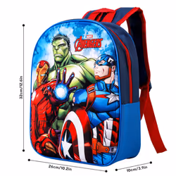 Avengers 3D Eva Backpack School Bag BoysCaptain America Hulk Iron Man