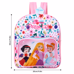 Disney Princess Backpack Character Licensed Girl Pink Floral School