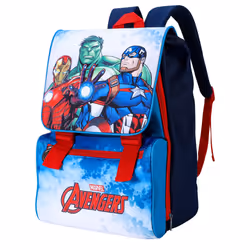 Marvel Avengers Large Backpack Flap Over Bag Waterproof Rucksack