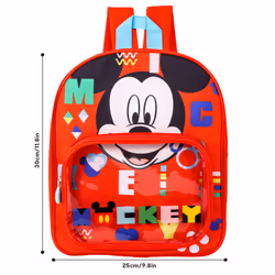Mickey Mouse Backpack Character Licensed Boys Red Kid Children Disney