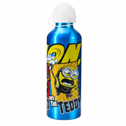 Minions Aluminium Bottle Water Drink Children Character Blue