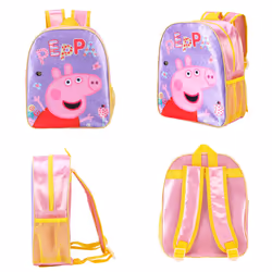 Girls Kids Peppa Pig Standard School Rucksack Backpack Bag
