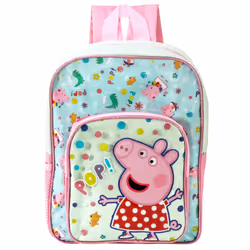 Peppa Pig POP! Deluxe Backpack Character Licensed Girls Pink School
