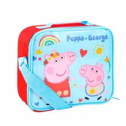 Peppa Pig and George Insulated Lunch Bag Childrens Girls Boys School