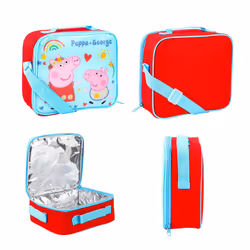 Peppa Pig and George Insulated Lunch Bag Childrens Girls Boys School