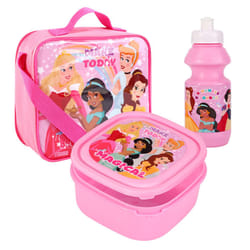 Disney Princess Magical Lunch Bag Insulated 3 Piece Set Girls Pink