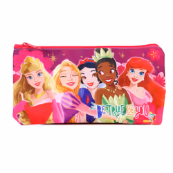 Disney Princess Flat Pencil Case Rapunzel Tiana Ariel Aurora