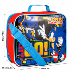 Sonic Lunch Bag Insulated 3 Piece Set Boys Sonic The Hedgehog Lets Go