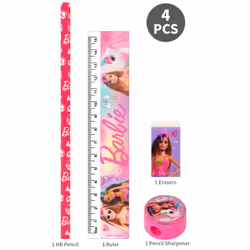 Barbie Characters 4 Pieces Pencil Stationery