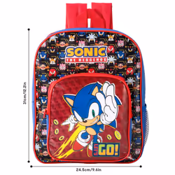Sonic Deluxe Backpack Sonic The Hedgehog Boys Kid Children School