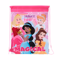 Disney Princess "Make Today Magical" Drawstring Gym Shoe Bag School PE