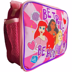 Pink Disney Princess Insulated Thermal Moana Rapunzel Ariel Lunch Bag