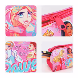 Disney Princess Pencil Case Back To School Zipped Stationery Holder