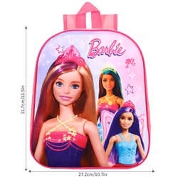 Barbie Dolls 3D EVA Backpack Rucksack School Bag Pink