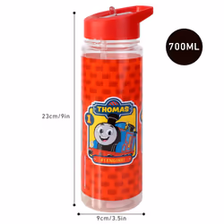 Thomas & Friends Plastic Sports Water Bottle With Straw Drinkware