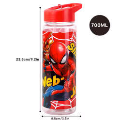 Spider-Man Plastic Bottle With Straw Drinkware