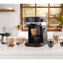 Breville All-in-One Coffee House, Espresso, Filter and Pods Coffee Machine with Milk Frother, Dolce Gusto Compatible [VCF117]