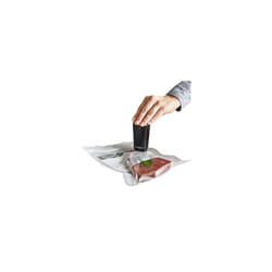 FoodSaver Handheld Cordless Food Vacuum Sealer Machine | with Charging Dock, 1 Vacuum Container and 10 Zipper Vacuum Bags | VS1199 | Black/Silver