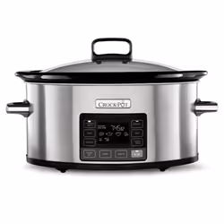 Crockpot CSC066 TimeSelect Slow Cooker 5.6 Litres 240 Watt Brushed Stainless