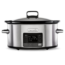 Crockpot CSC066 TimeSelect Slow Cooker 5.6 Litres 240 Watt Brushed Stainless