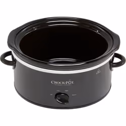 Crockpot CSC078 Slow Cooker Removable Easy Clean Ceramic Bowl 3.7L Slow Cooker Black