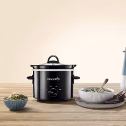 Crockpot CSC078 Slow Cooker Removable Easy Clean Ceramic Bowl 3.7L Slow Cooker Black