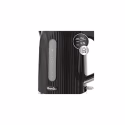 Breville Bold Black Electric Kettle | 1.7L | 3kW Fast Boil | Black & Silver Chrome [VKT221]