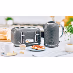 Breville VTR013 toaster 9 4 slice(s) 1650 W Chrome, Grey