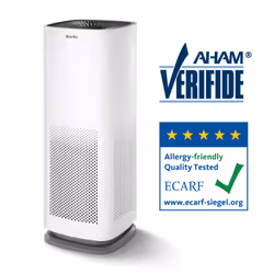 Breville 360° Autosense Air Purifier | Quiet, True H13 HEPA Filter | Removes 99.97% Dust, Smoke, Pollen & More | 4 Speeds | Sleep Mode | Filter Change Indicator | Touch Control Panel