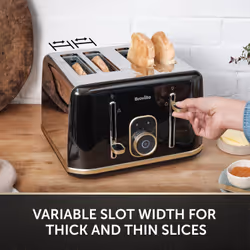 Breville Aura 4 0 4 slice(s) 2100 W Black