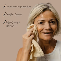 Organic Muslin Cloths (2pcs) Certified Organic â Removes Make Up - Double-Layered and Eco Friendly - for All Skin Types