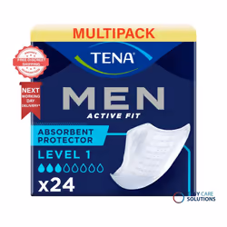 TENA Men Level 1 Absorbent Protector- 3 Packs of 24